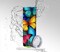 Tumbler: Rainbow 3D Butterflies, Sublimation 20 oz Skinny Tumbler product 1